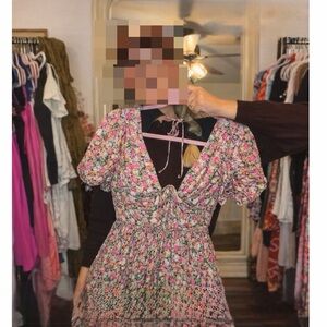 NEW! For Love & Lemons Floral Pink Dress size small